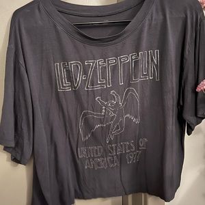 Led Zeppelin crop top